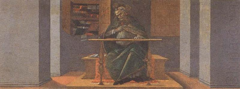 Sandro Botticelli St Augustine in his Study